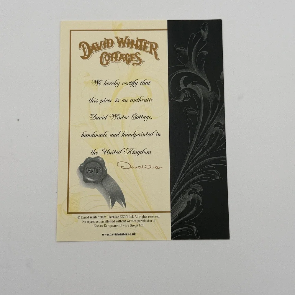 David‎ Winter Cottages The Smoked Salmon D1190 2001 The Dinner Party Collection